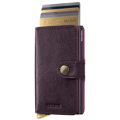 Secrid Premium+ Miniwallet Compact RFID Wallet - Basco Bordeaux