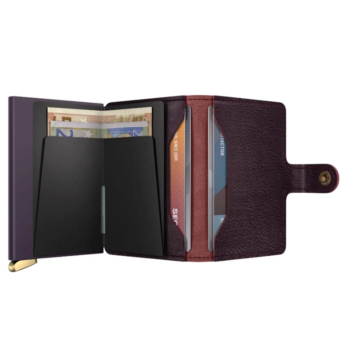 Secrid Premium+ Miniwallet Compact RFID Wallet - Basco Bordeaux