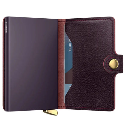 Secrid Premium+ Miniwallet Compact RFID Wallet - Basco Bordeaux