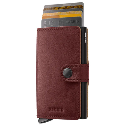Secrid Premium+ Miniwallet Compact RFID Wallet - Basco Brown