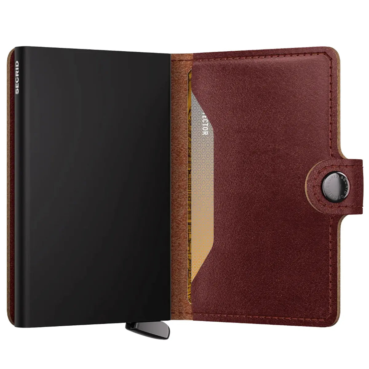 Secrid Premium+ Miniwallet Compact RFID Wallet - Basco Brown