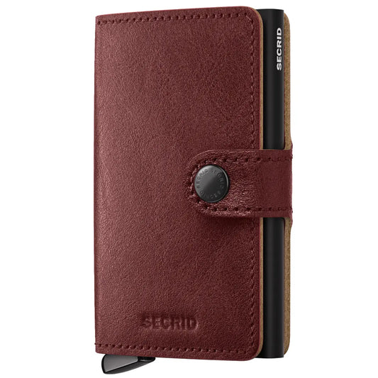 Secrid Premium+ Miniwallet Compact RFID Wallet - Basco Brown