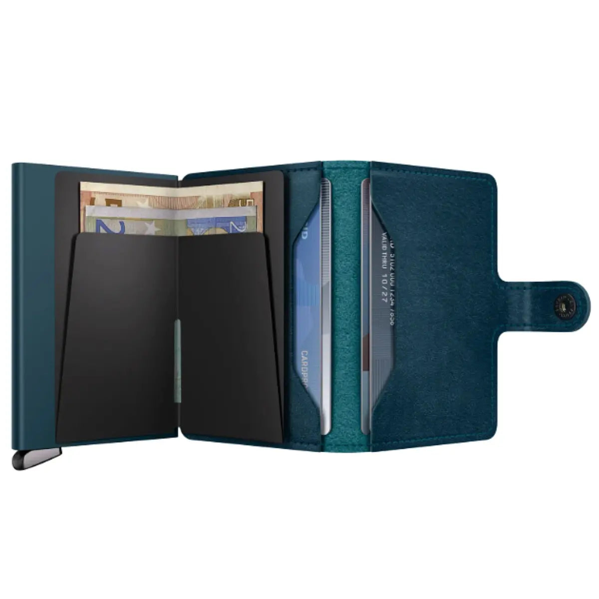 Secrid Premium+ Miniwallet Compact RFID Wallet - Basco Teal