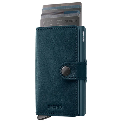 Secrid Premium+ Miniwallet Compact RFID Wallet - Basco Teal
