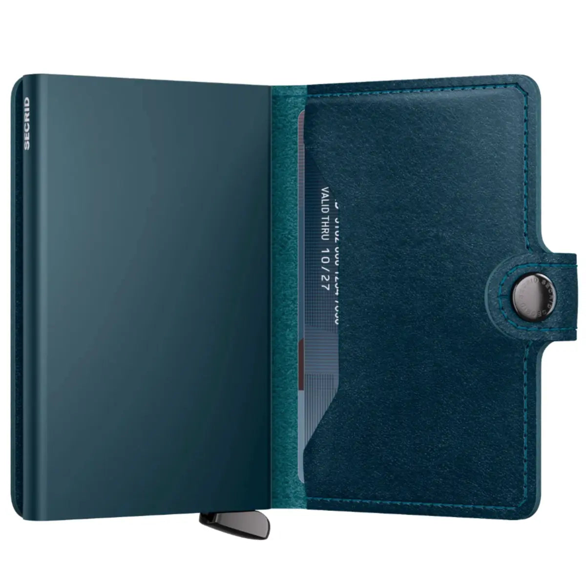Secrid Premium+ Miniwallet Compact RFID Wallet - Basco Teal