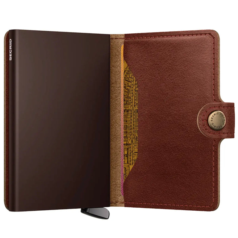 Secrid Premium+ Miniwallet Compact RFID Wallet - Basco Whiskey