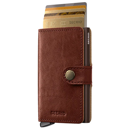 Secrid Premium+ Miniwallet Compact RFID Wallet - Basco Whiskey