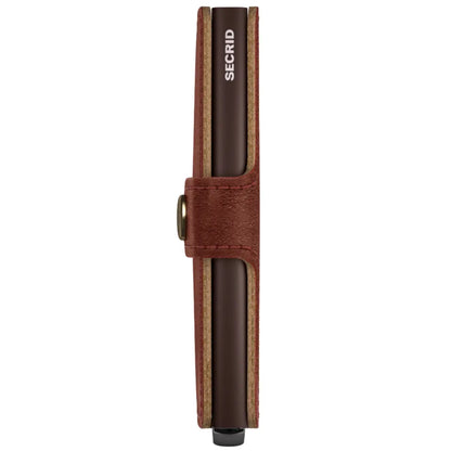 Secrid Premium+ Miniwallet Compact RFID Wallet - Basco Whiskey