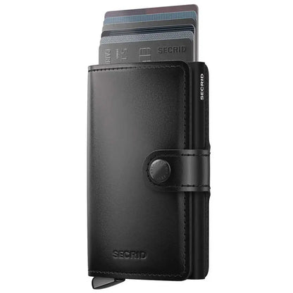 Secrid Premium+ Miniwallet Compact RFID Wallet - Dusk Black