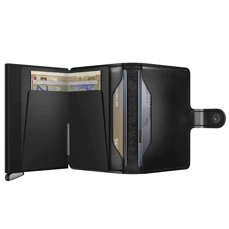 Secrid Premium+ Miniwallet Compact RFID Wallet - Dusk Black