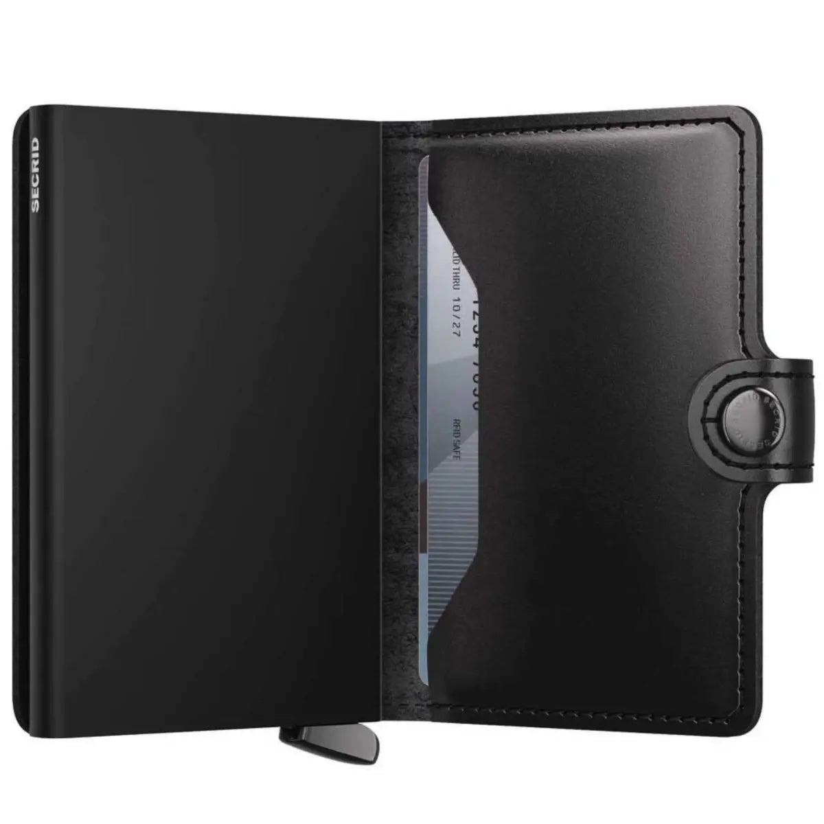 Secrid Premium+ Miniwallet Compact RFID Wallet - Dusk Black