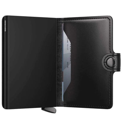 Secrid Premium+ Miniwallet Compact RFID Wallet - Dusk Black