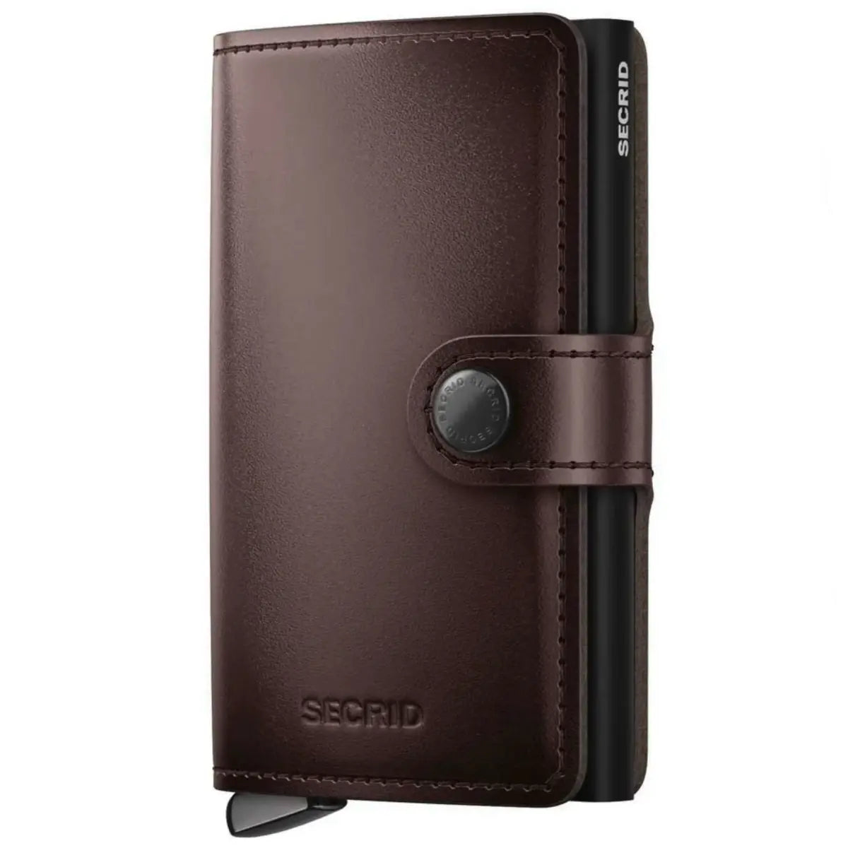 Secrid Premium+ Miniwallet Compact RFID Wallet - Dusk Dark Brown