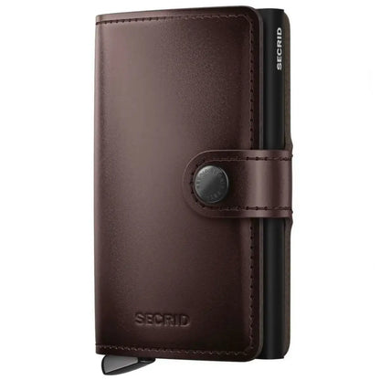 Secrid Premium+ Miniwallet Compact RFID Wallet - Dusk Dark Brown