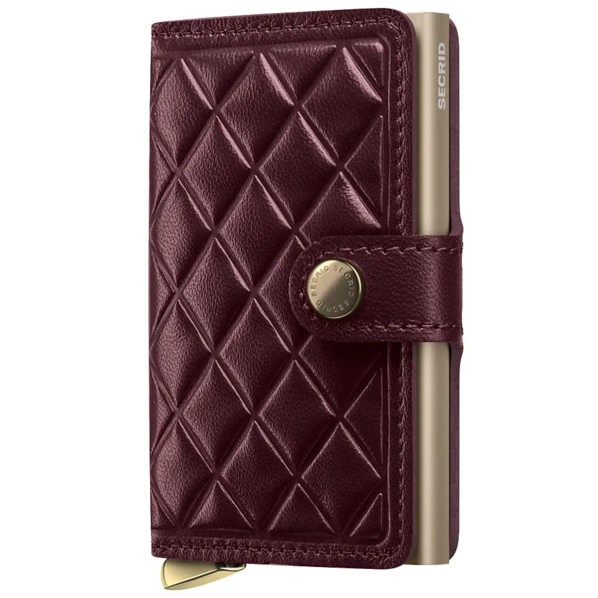 Secrid Premium+ Miniwallet Compact RFID Wallet - Emboss Diamond Bordeaux+