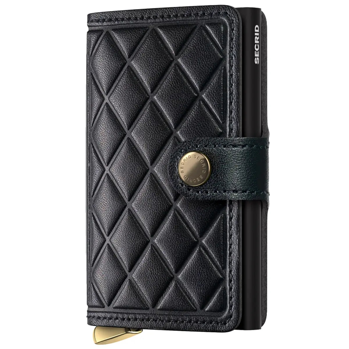 Secrid Premium+ Miniwallet Compact RFID Wallet - Emboss Diamond Black+