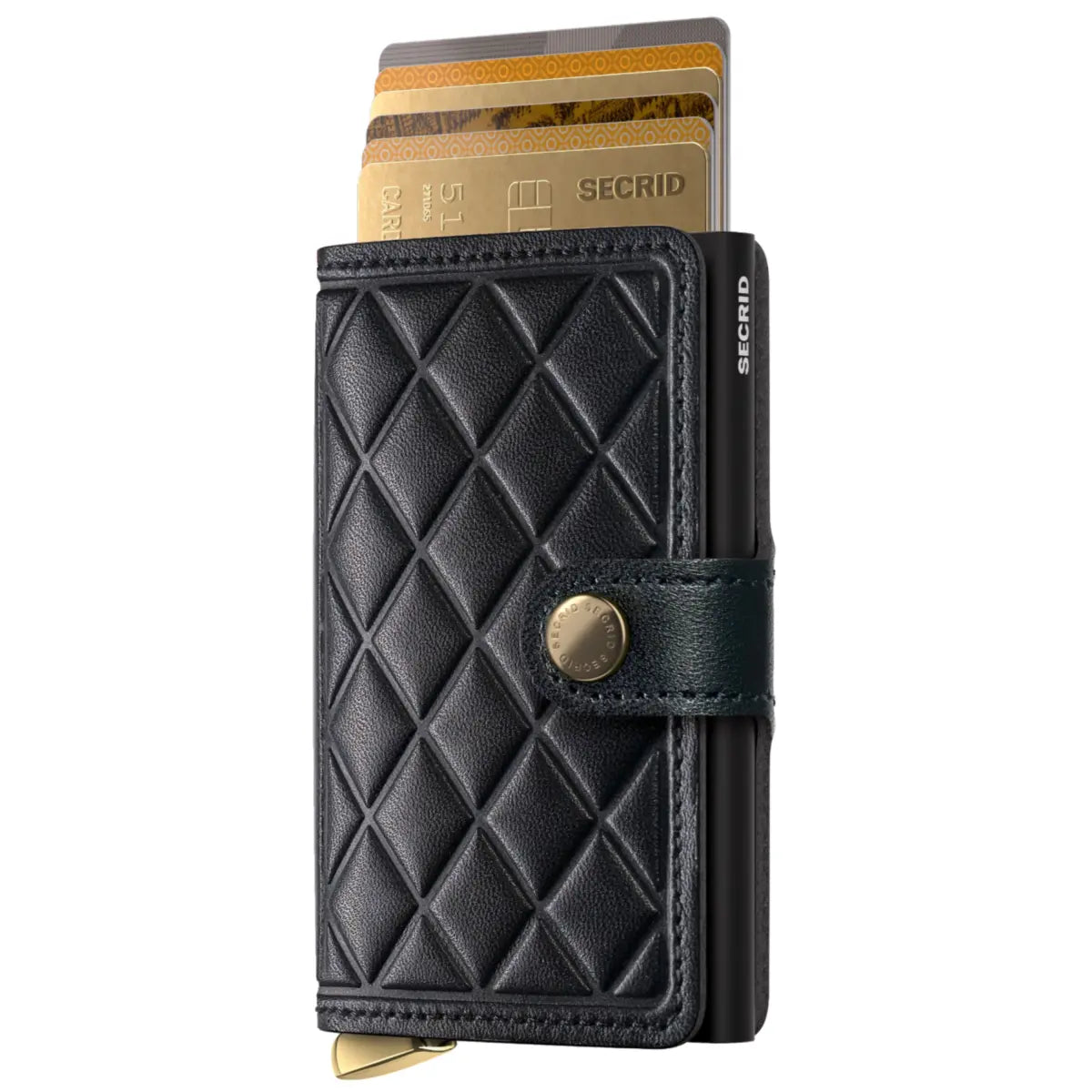 Secrid Premium+ Miniwallet Compact RFID Wallet - Emboss Diamond Black+