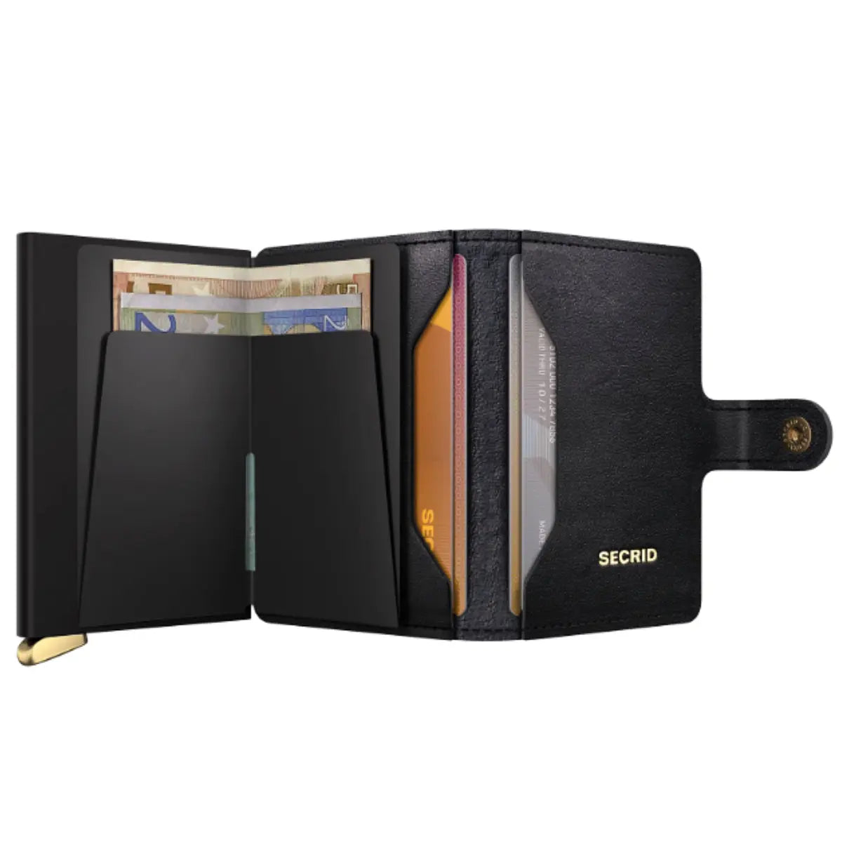 Secrid Premium+ Miniwallet Compact RFID Wallet - Emboss Diamond Black+