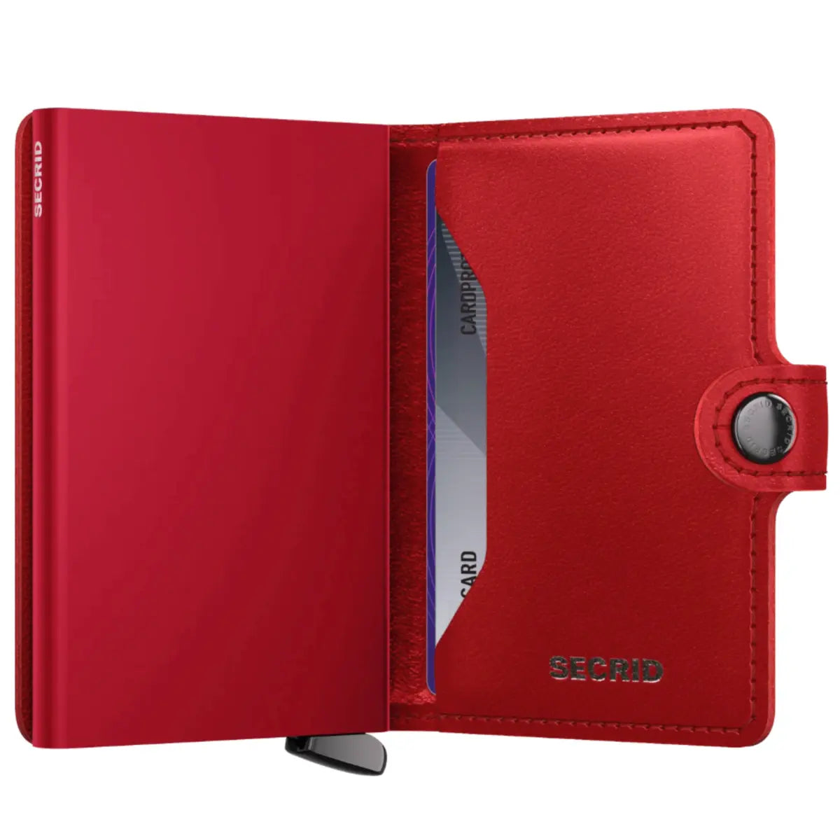 Secrid Premium+ Miniwallet Compact RFID Wallet - Emboss Diamond Red+