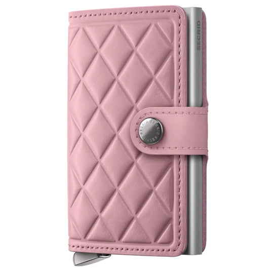 Secrid Premium+ Miniwallet Compact RFID Wallet - Emboss Diamond Rose+