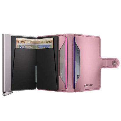 Secrid Premium+ Miniwallet Compact RFID Wallet - Emboss Diamond Rose+