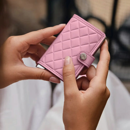 Secrid Premium+ Miniwallet Compact RFID Wallet - Emboss Diamond Rose+