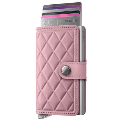 Secrid Premium Miniwallet Compact RFID Wallet - Emboss Diamond Rose