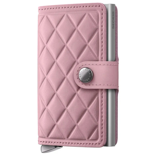 Secrid Premium Miniwallet Compact RFID Wallet - Emboss Diamond Rose
