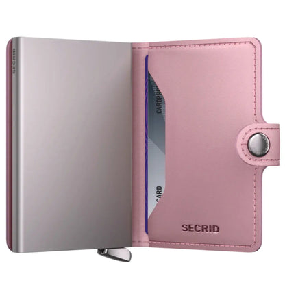 Secrid Premium Miniwallet Compact RFID Wallet - Emboss Diamond Rose