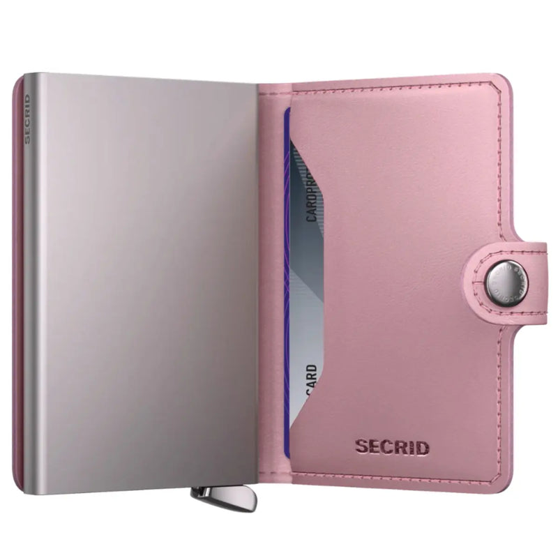 Secrid Premium Miniwallet Compact RFID Wallet - Emboss Diamond Rose