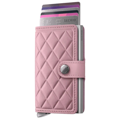 Secrid Premium+ Miniwallet Compact RFID Wallet - Emboss Diamond Rose+