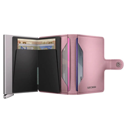 Secrid Premium Miniwallet Compact RFID Wallet - Emboss Diamond Rose