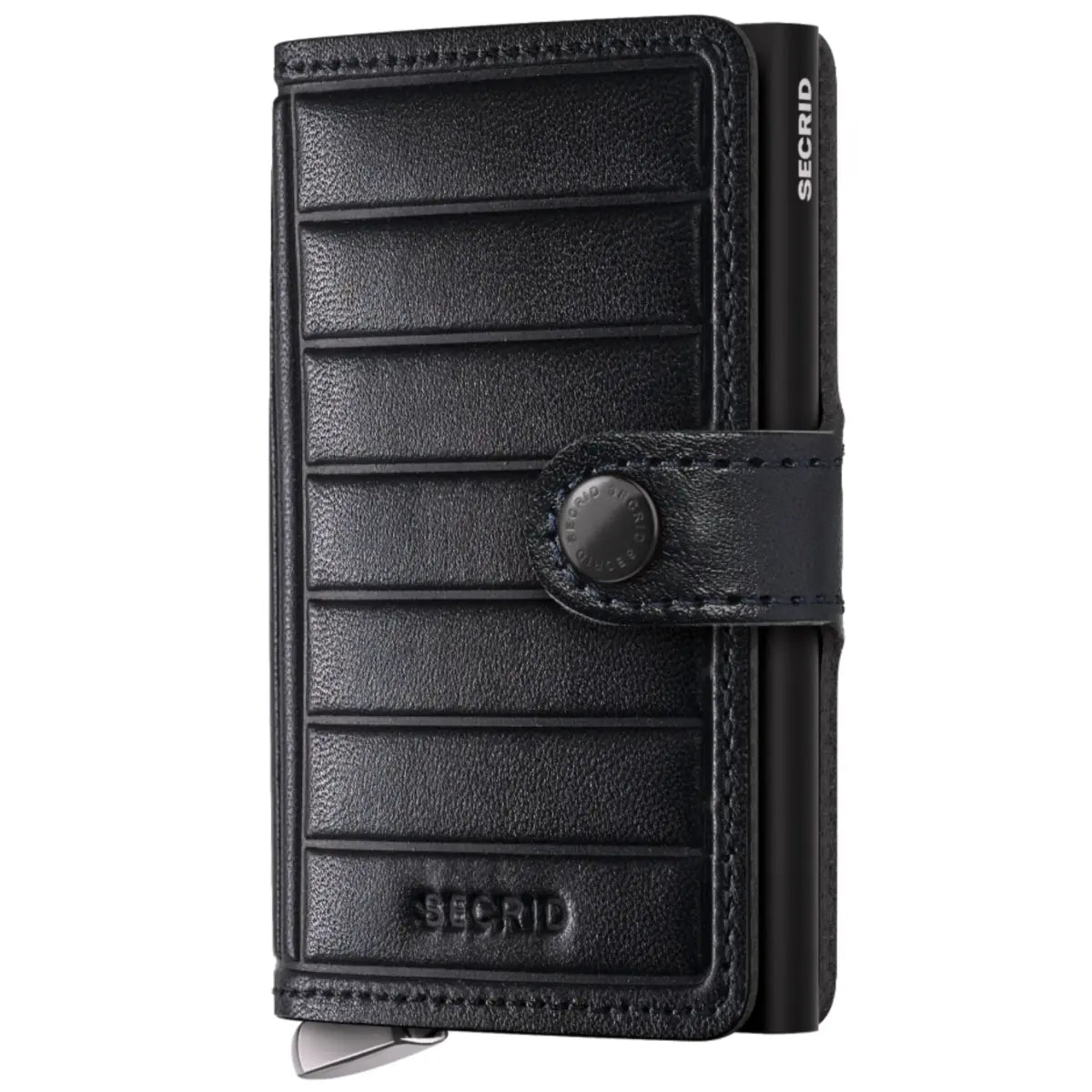 Secrid Premium+ Miniwallet Compact RFID Wallet - Emboss Lines Black+