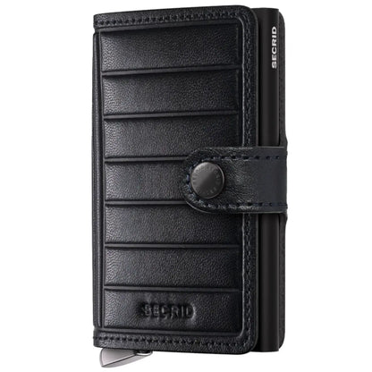 Secrid Premium+ Miniwallet Compact RFID Wallet - Emboss Lines Black+