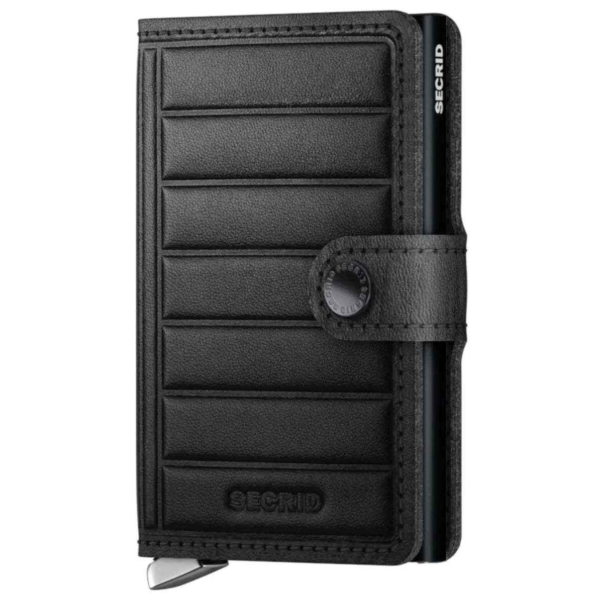 Secrid Premium Miniwallet Compact RFID Wallet - Emboss Lines Black
