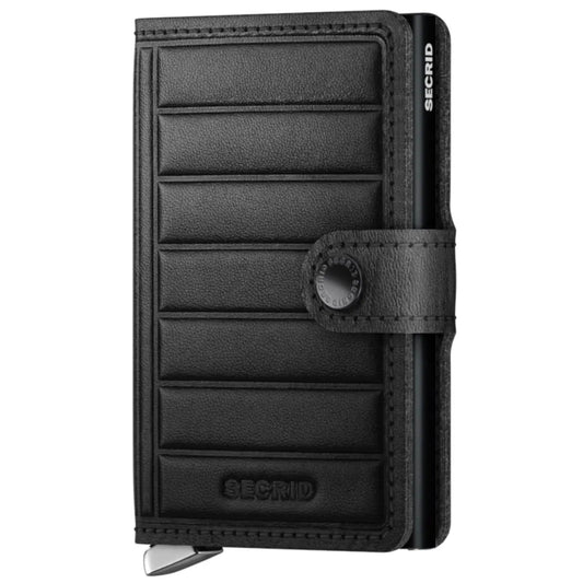 Secrid Premium Miniwallet Compact RFID Wallet - Emboss Lines Black