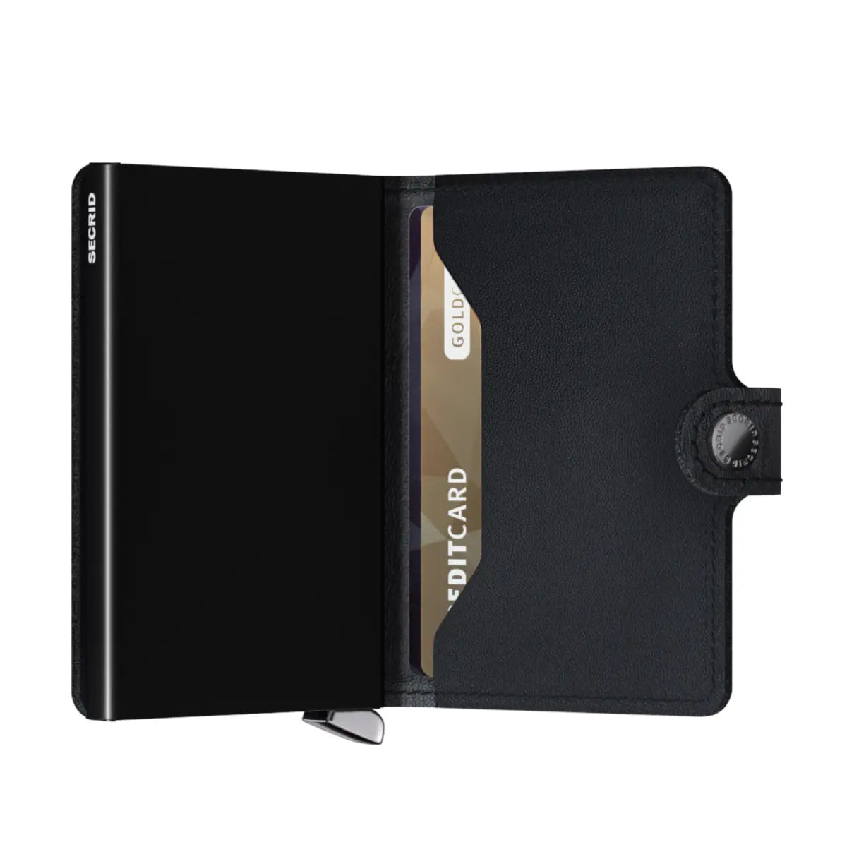 Features press stud closure