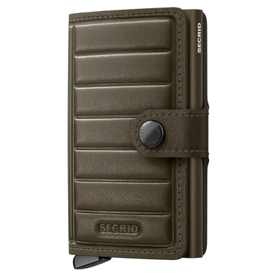 Secrid Premium+ Miniwallet Compact RFID Wallet - Emboss Lines Cedar