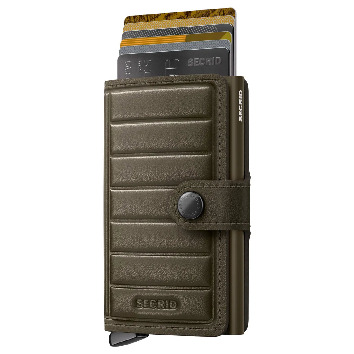 Secrid Premium+ Miniwallet Compact RFID Wallet - Emboss Lines Cedar