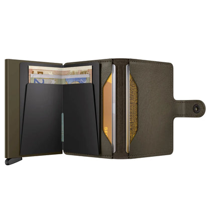 Secrid Premium+ Miniwallet Compact RFID Wallet - Emboss Lines Cedar