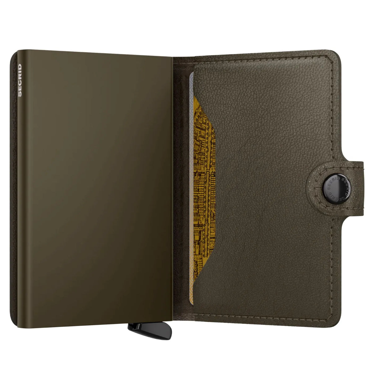 Secrid Premium+ Miniwallet Compact RFID Wallet - Emboss Lines Cedar