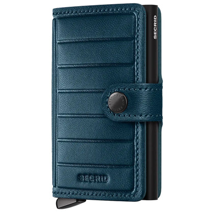 Secrid Premium+ Miniwallet Compact RFID Wallet - Emboss Lines Teal+