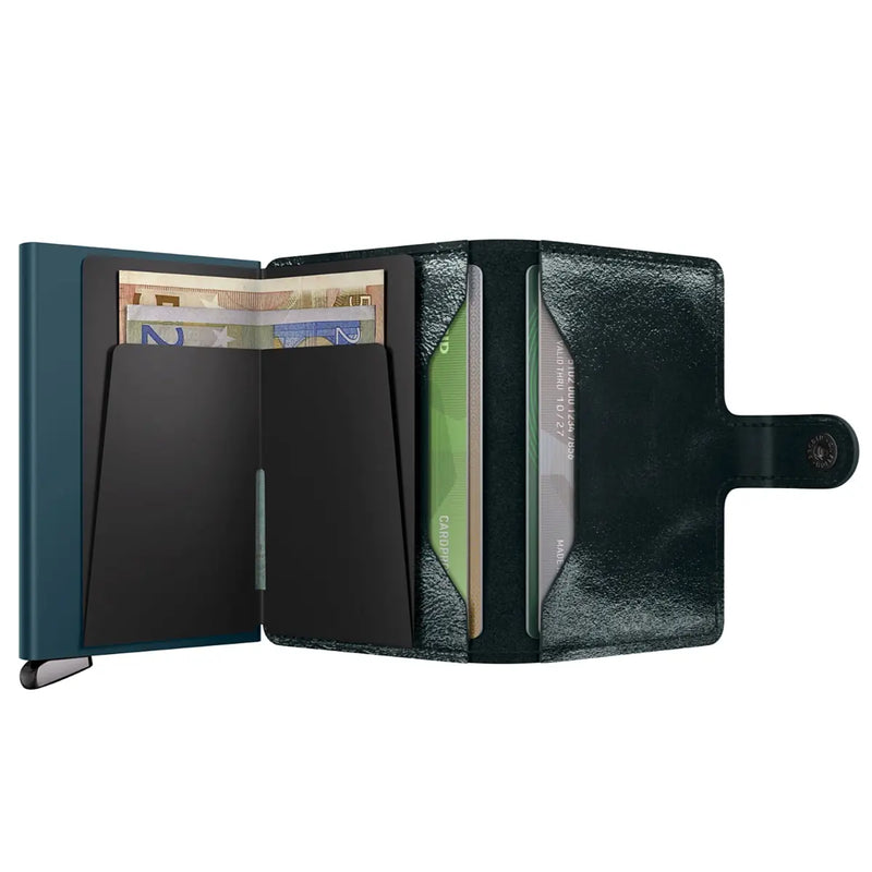Secrid Premium+ Miniwallet Compact RFID Wallet - Naplak Bottle Green
