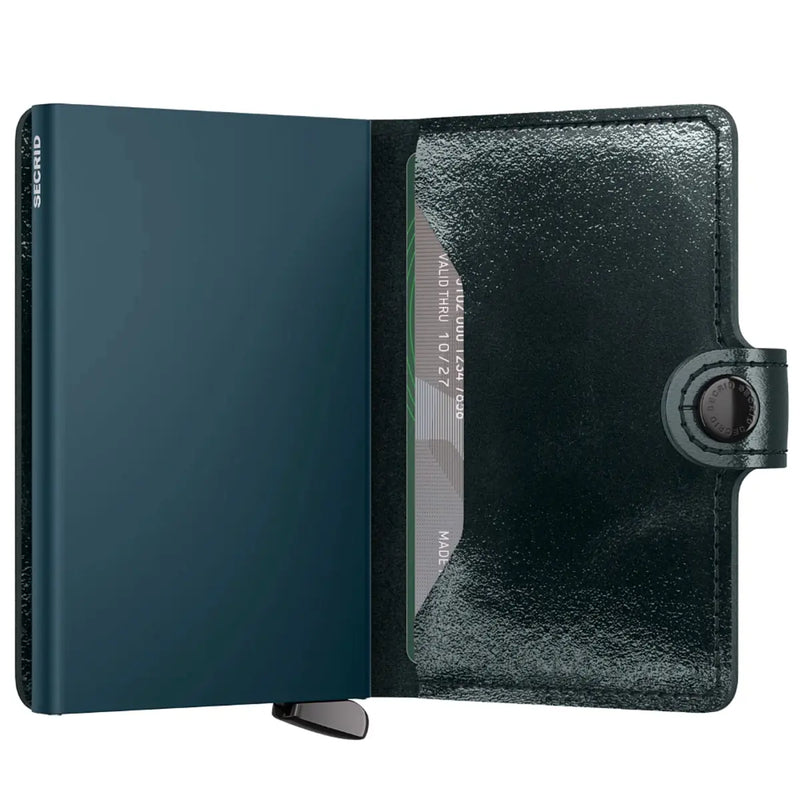 Secrid Premium+ Miniwallet Compact RFID Wallet - Naplak Bottle Green
