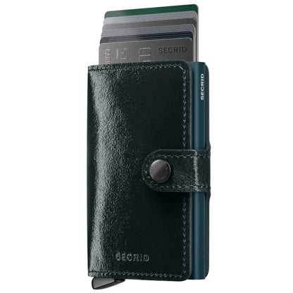 Secrid Premium+ Miniwallet Compact RFID Wallet - Naplak Bottle Green