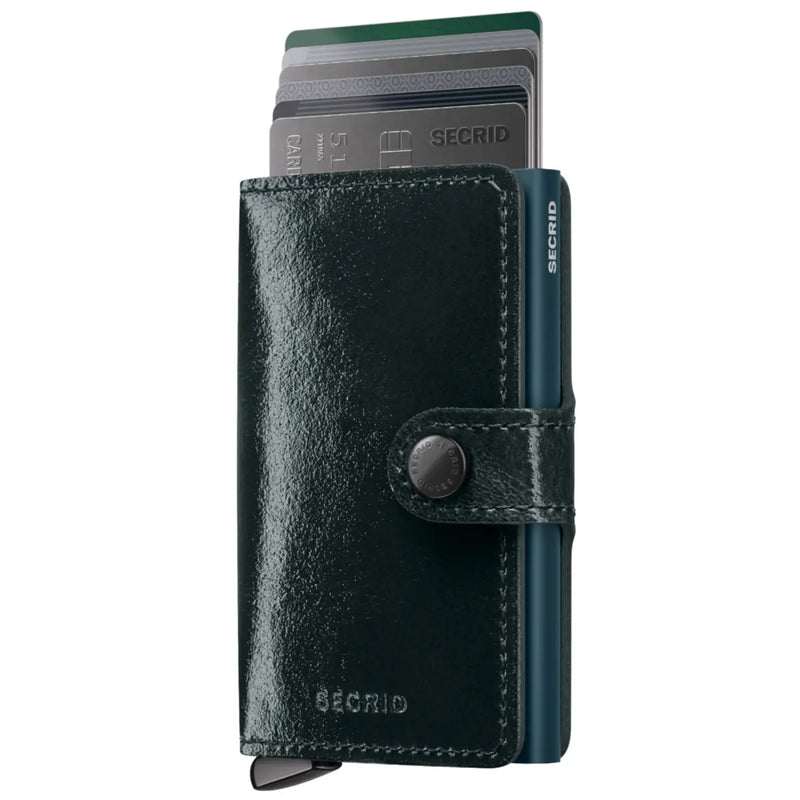 Secrid Premium+ Miniwallet Compact RFID Wallet - Naplak Bottle Green