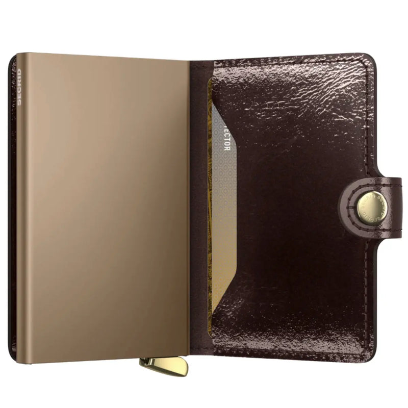 Secrid Premium+ Miniwallet Compact RFID Wallet - Naplak Mahogany
