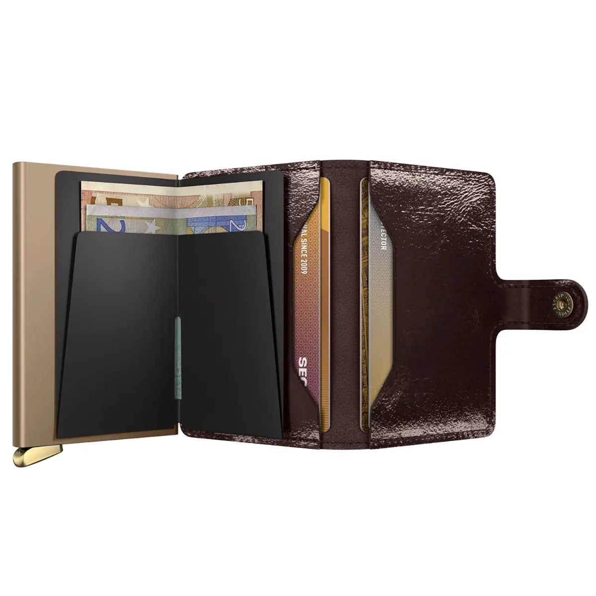 Secrid Premium+ Miniwallet Compact RFID Wallet - Naplak Mahogany