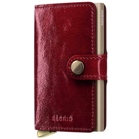 Secrid Premium+ Miniwallet Compact RFID Wallet - Naplak Red