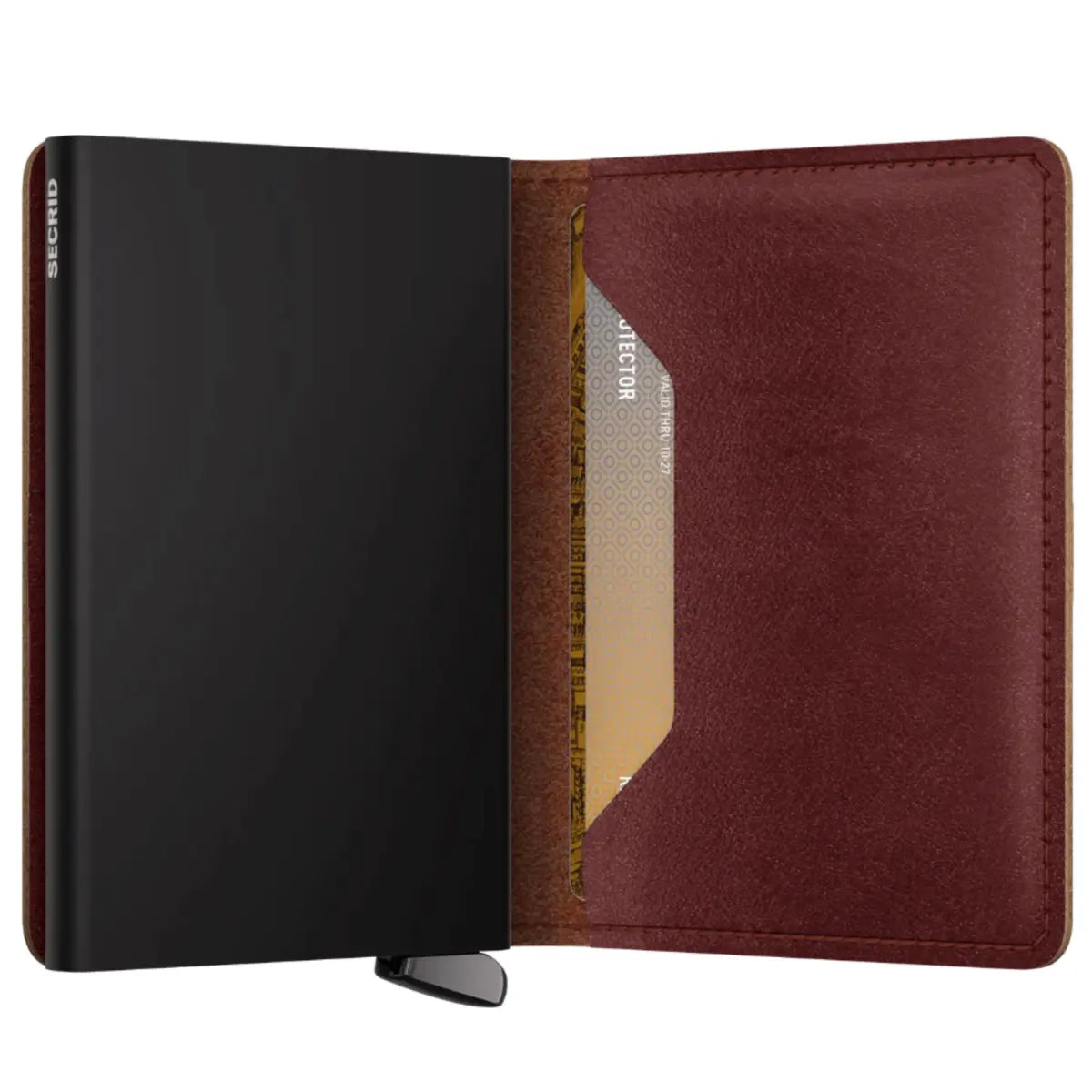 Secrid Premium+ Slimwallet Compact RFID Wallet - Basco Brown+